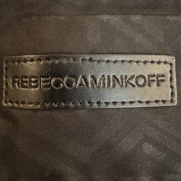 Rebecca Minkoff Classic Hobo Shoulder Bag – Black Pebbled Leather, Gold Hardware - Picture 12 of 13